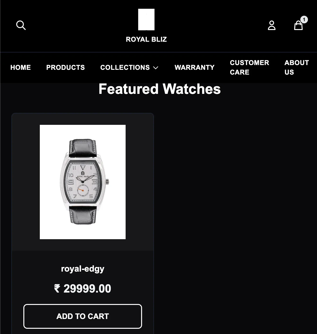Watch E-Commerce Store